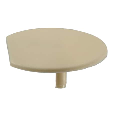 Midwest Fastener Screw Cap, 24 mm Dia, Beige, Plastic 15 PK 38631
